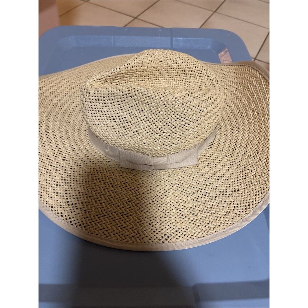 btb Los Angeles Cassie straw women's wide brim sun hat Color Natural Size Small